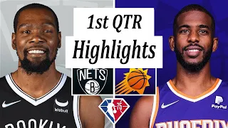 Phoenix Suns vs. Brooklyn Nets Full Highlights 1st Quarter | NBA Season 2021-22