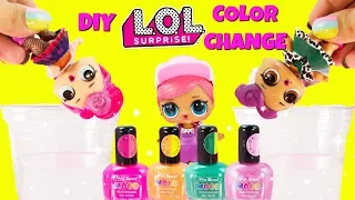 LOL SURPRISE D.I.Y. Mood Color Change Nail Polish Doll Face, Brr BB, Miss Punk