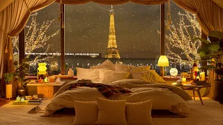 A Cozy Night in Paris with Relaxing Piano Jazz Music for Study and Chill