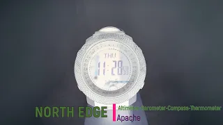 North Edge Apache - Altimeter Barometer Compass Thermometer Watch- Video unboxing, tutorial & review