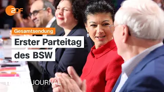 heute journal 27.01.24 Kürzerer Bahnstreik, Parteitag BSW, 79 Jahre Auschwitz-Befreiung (english)