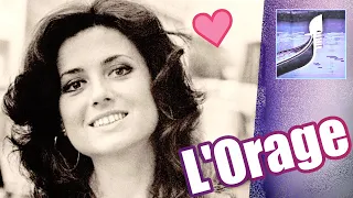 GIGLIOLA CINQUETTI:  "L'ORAGE" (La Pioggia) on Daniéle Gilbert's Show French TV 1974 ( ⬇️ Lyrics*)