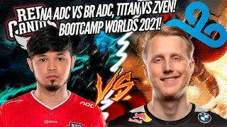TITAN VS ZVEN, C9 VS RED, NA ADC VS BR ADC! BOOTCAMP WORLDS 2021!