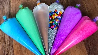 Making Crunchy Slime With Piping Bags - Satisfying Slime Video ASMR #16