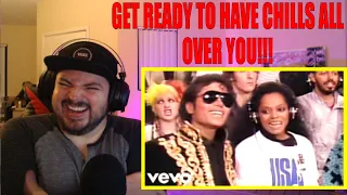 REACTION TO MICHAEL JACKSON - U.S.A. FOR AFRICA - WE ARE THE WORLD (OFFICIAL VIDEO)