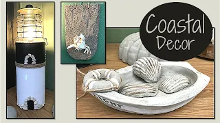 COASTAL DECOR IDEAS - HIGH END LIGHTHOUSE DIY ON A BUDGET - COASTAL DIYS IN CEMENT - ROOM BY ROOM