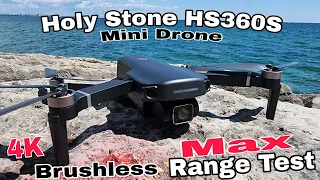 Holy Stone HS360S Mini Drone Range Test from Amazon (4K Brushless)