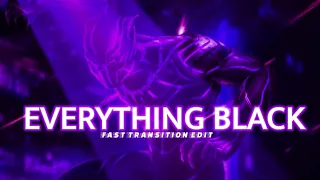 "Marvel"Black Panther - Everything Black|| Fast Transition Edit💣🕶🖤|||😎🤠Fight scence|