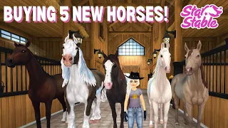 Celebrating by buying 5 new horses!