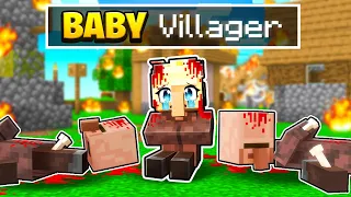 I Survived 1000 Hours as a Baby Villager