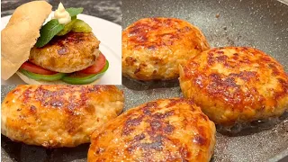 The Best Chicken Burger Recipe | How to Make Chicken Patty Burger 🍔