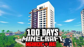 I Survived 100 Days in an Apartment in a Zombie Apocalypse in Hardcore Minecraft