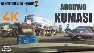 Ahodwo Drive to Sokoban via Daban 4K Kumasi Road Traffic E03