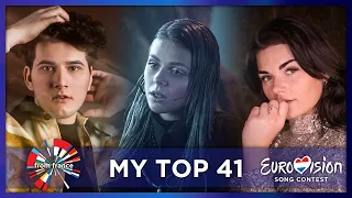 EUROVISION 2020 - MY TOP 41