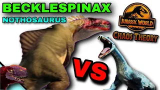 BECKLESPINAX Vs NOTHOSAURUS | KENJI Vs GREEN ATROCIRAPTOR Pack | Jurassic World Chaos Theory Cards