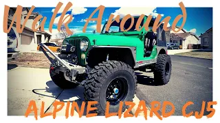 Walkaround: Alpine Lizard CJ5 - A Tour of my Jeep Rock Crawler CJ 5 on Dana 44s and 37 Inch Pitbulls