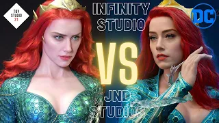 DC Aquaman | Mera (Amber Heard) | Life-Size Bust by Infinity Studio VS 1/3 Hyperreal Statue by JND