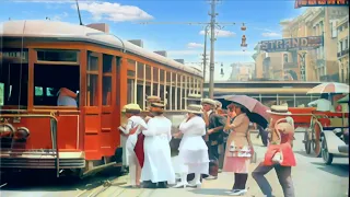 New Orleans 1920s in color [60fps, Remastered] w/sound design added