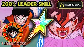 200% LEADER SKILL! 100% PHY F2P LR GOKU LEVEL 10 LINKS! Dragon Ball Z Dokkan Battle