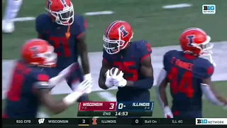 Halftime Highlights: Wisconsin at Illinois | Oct. 9, 2021 | Big Ten Football