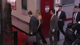 Raw: Trump and Family Arrive for Final Debate