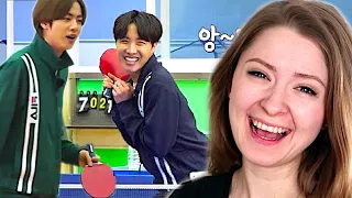 Americans React To BTS TABLE TENNIS CHALLENGE (Run BTS 138 & 139)