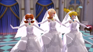 [MMD] Wedding Princess Peach Daisy and Rosalina
