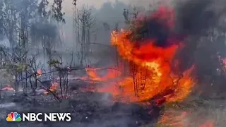 Residents evacuate as wildfires rage in Louisiana