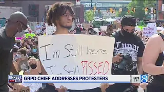 Peaceful protest in downtown Grand Rapids
