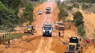 CORTAMOS A ESTRADA PRA INSTALAR BUEIRO E CONGESTIONOU TUDO! #trabalho #maquinas #caminhão