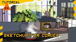 Turn a Sketchup model into an awesome webtoon background! [Tutorial]