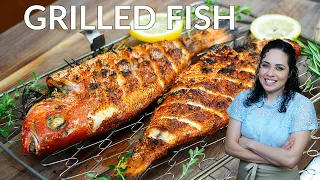 How to GRILL Fish | Grilled RED SNAPPER | How to bake a RED SNAPPER