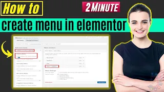 How to create menu in elementor 2024