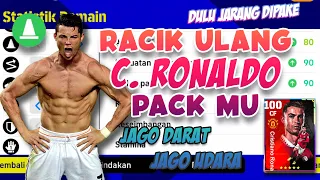 RACIK ULANG CRISTIANO RONALDO 100 VERSI PACK MU AGAR JAGO DI DARAT DAN UDARA, BISA PASSING JUGA WOW