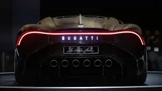 The Bugatti La Voiture Noire is on display at the Canadian International AutoShow