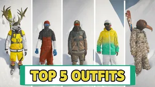 My TOP 5 Outfits in STEEP | PS5 Gameplay