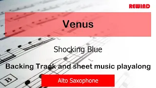 Venus (Shocking Blue) Alto Sax Backing Track and Sheet Music