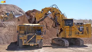 Increíble excavadora pesada trabajando a otro nivel