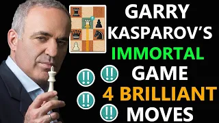 Garry Kasparov's immortal, Kasparov vs Topalov 1999,Famous chess game,4 Brilliant moves in one game