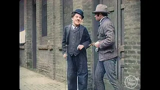 Police 1916 - Charlie Chaplin Film - [ 60 FPS - Color - 4K ] - Old footage resto