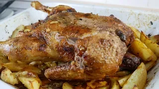 Rosë e Pjekur Me Patate për darkën e Vitit të Ri | Roasted Duck With Potatoes recipe (in Albanian)