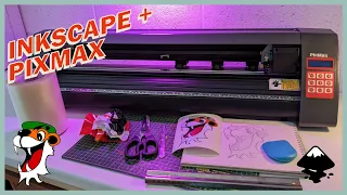 Making a Sticker With Inkscape and a PixMax Vinyl Cutter