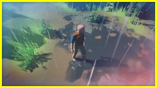 Procedural Puddles and Rain in Prismatica [UE4 WIP]