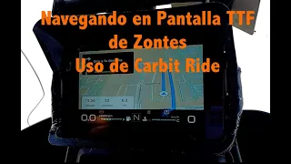 Conectar Pantalla de Zontes a Carbit Ride, Actualizacion Marzo 2023