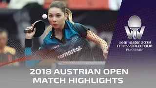 Liu Shiwen vs Bernadette Szocs | 2018 ITTF Austrian Open Highlights (R16)