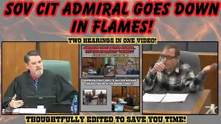 Sovereign Citizen Admiral Goes Down in Flames with his vessel! Judge NOT impressed with his motions!