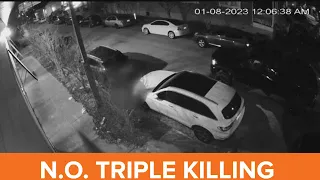 Triple killing in New Orleans caught on surveillance camera