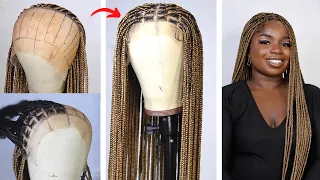 DIY CROCHET KNOTLESS FRONTAL BRAIDED WIG USING EXPRESSION ATTACHMENT