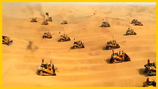 Extreme Desert Construction | China And Arabs Changing Hot Desert