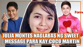 Julia Montes NAGLABAS ng SWEET na MENSAHE para kay Coco Martin